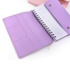 Portable Leather Notebook with Snap Closure